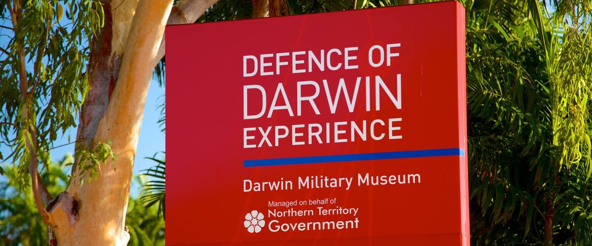 Defence Of Darwin Experience mostrando señalización