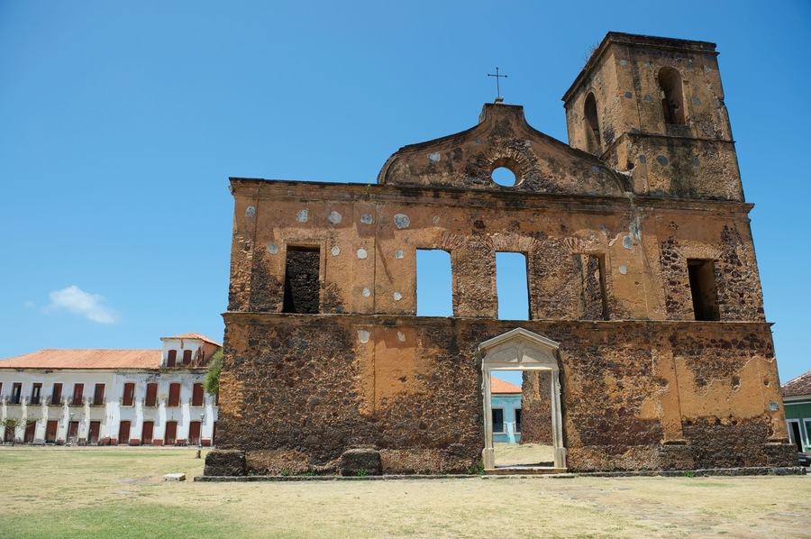 Colonial Ruins of Sao Matias Church in Alcantara Brazil