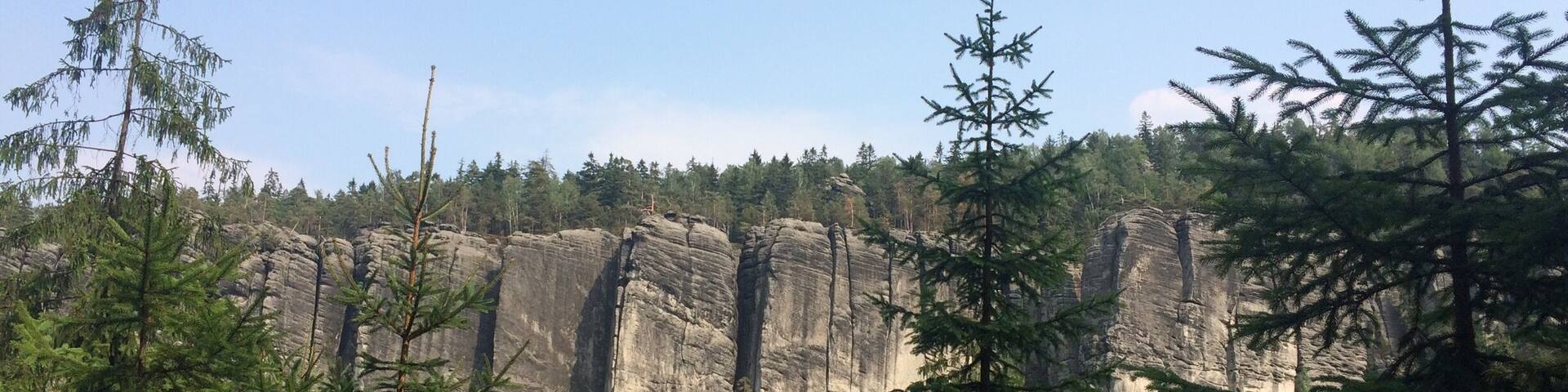 rock formations in czech republic. awesome place to hike