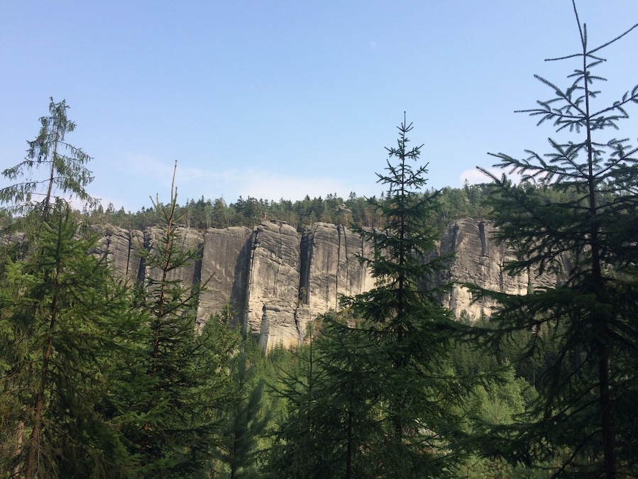 rock formations in czech republic. awesome place to hike
