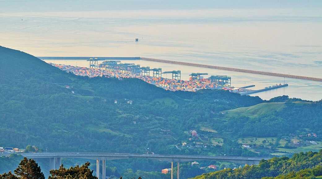 Voltri, porto container, telefoto