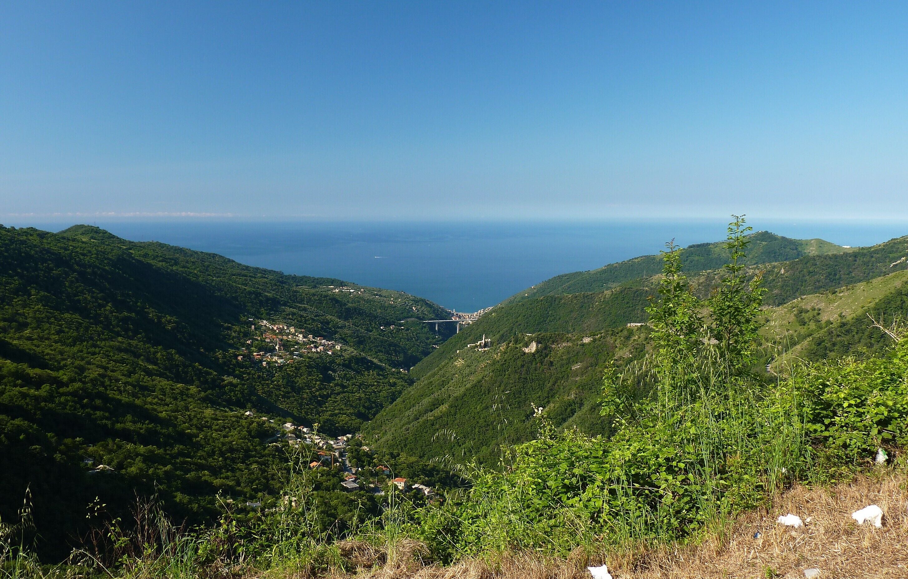 Sori, dalla provinciale per il Monte Fasce