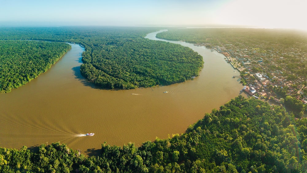 Vista aérea da cidade de Barcarena