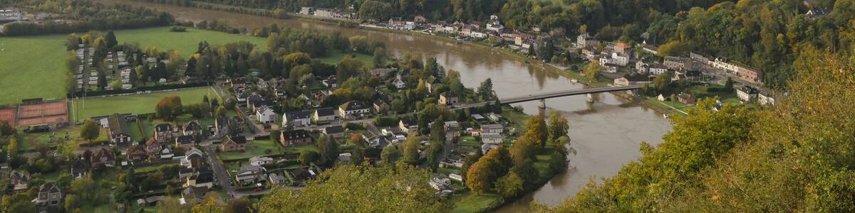 Panoramic view of the Meuse valley