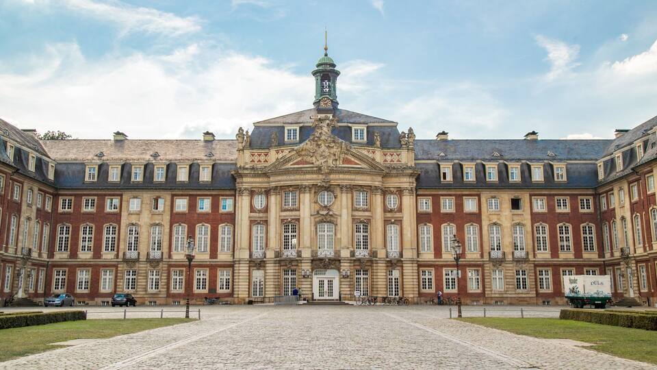 Münster Castle which includes a castle and heritage architecture