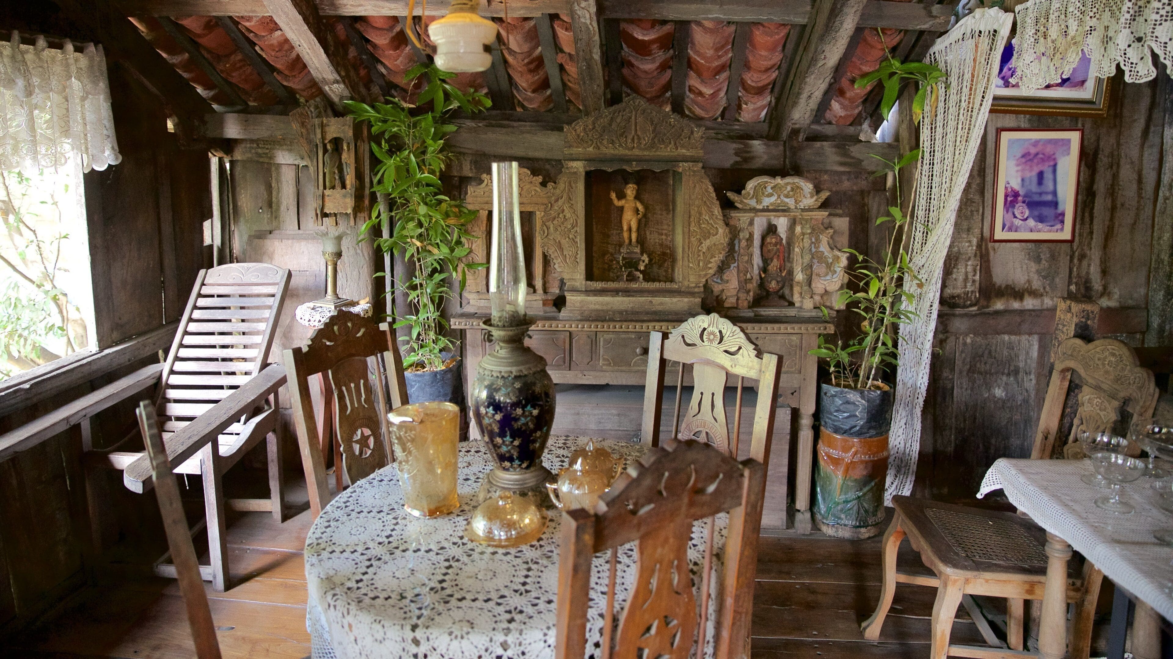 Yap Sandiego Ancestral House som omfatter interiør