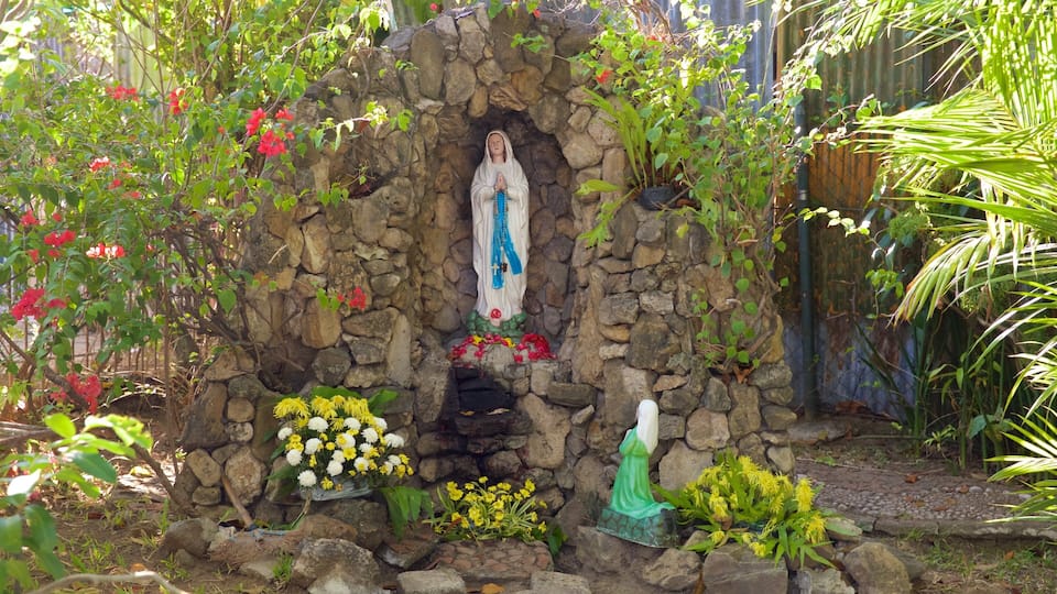 Carmelite Monastery featuring a garden and a statue or sculpture
