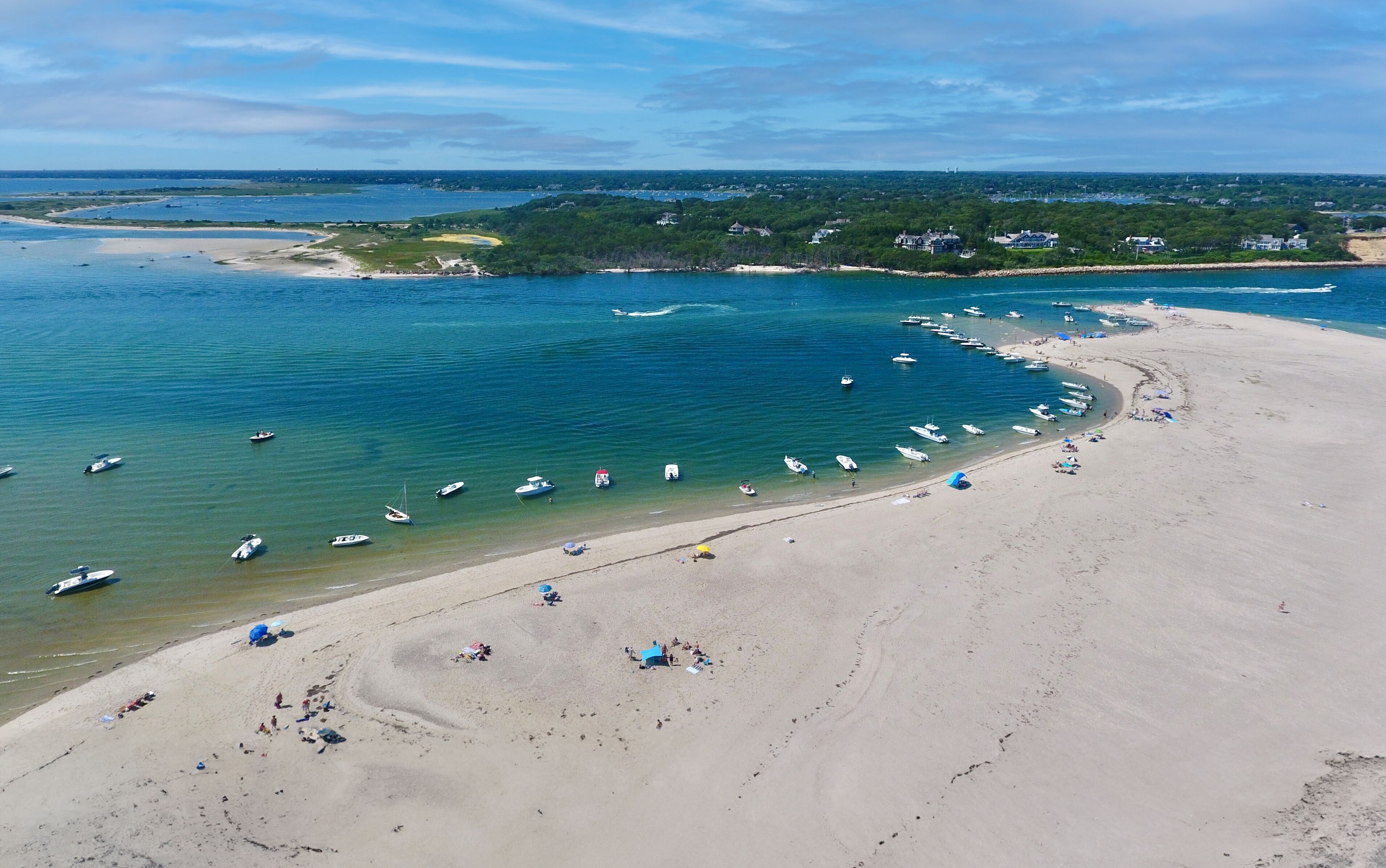 South Beach Island Aerial at Chatham, Cape Cod in New England