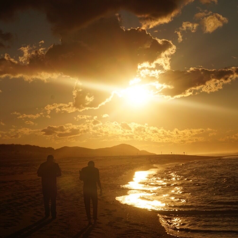 We stopped here for about 30 minutes one evening. Beautiful beach with a beautiful sunset. #beach #sunset #silhouette #massachusetts 