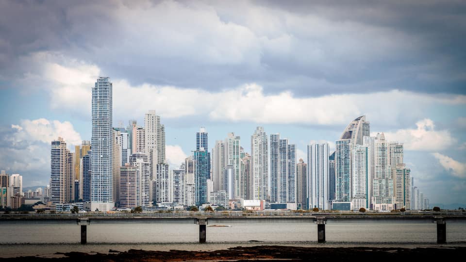 Panama City Old Town streets and buildings