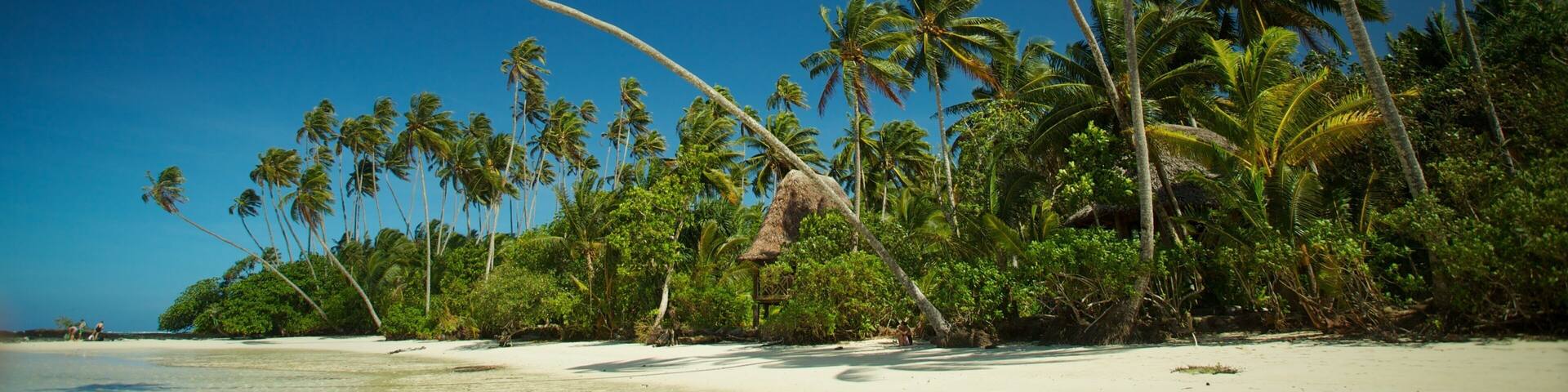 Upolu caracterizando cenas tropicais e uma praia