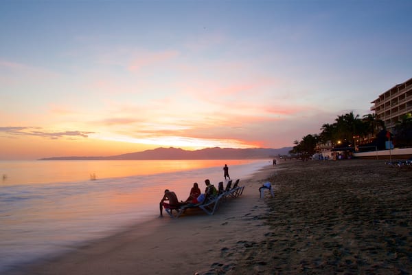 Nuevo Vallarta Beach featuring general coastal views, a sandy beach and a sunset