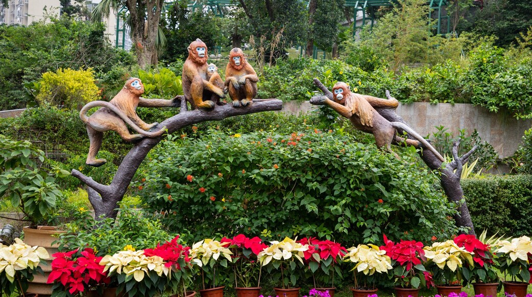 Seac Pai Van Park which includes a park, outdoor art and flowers