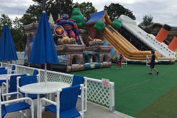 My kids LOVE this place. I personally don't see the attraction. It's a fun thing to do in Cape Cos. Lots of inflatables to bounce and play on including water ones. It's been recently been restored. Really good way to exhaust your children.