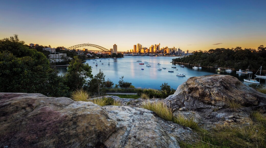 The awesome view of Sydney sunrise from Waverton