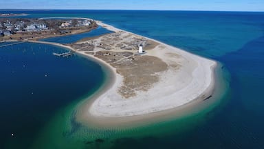 Edgartown Lighthouse Aerial at Martha's Vineyard