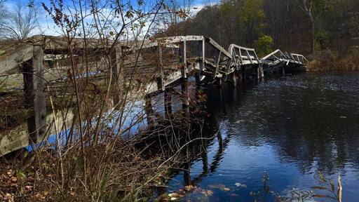 Waterloo Village, a national historic park and 19th century canal town adjacent to a Lenape village. Skip the bridge. October 2016. #yepitsjersey