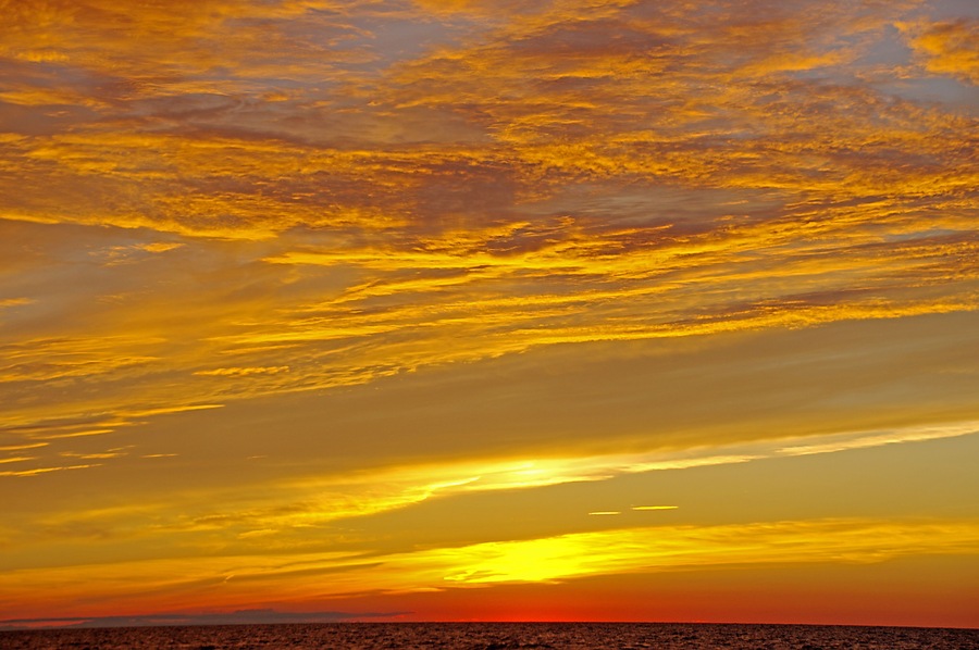 Sunset over Saginaw Bay. For some reason looking out over Saginaw Bay you will see higher than average spectacular sunsets.