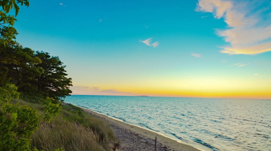 sunset in sleepers state park Caseville MI
