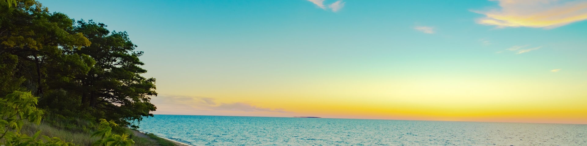 sunset in sleepers state park Caseville MI