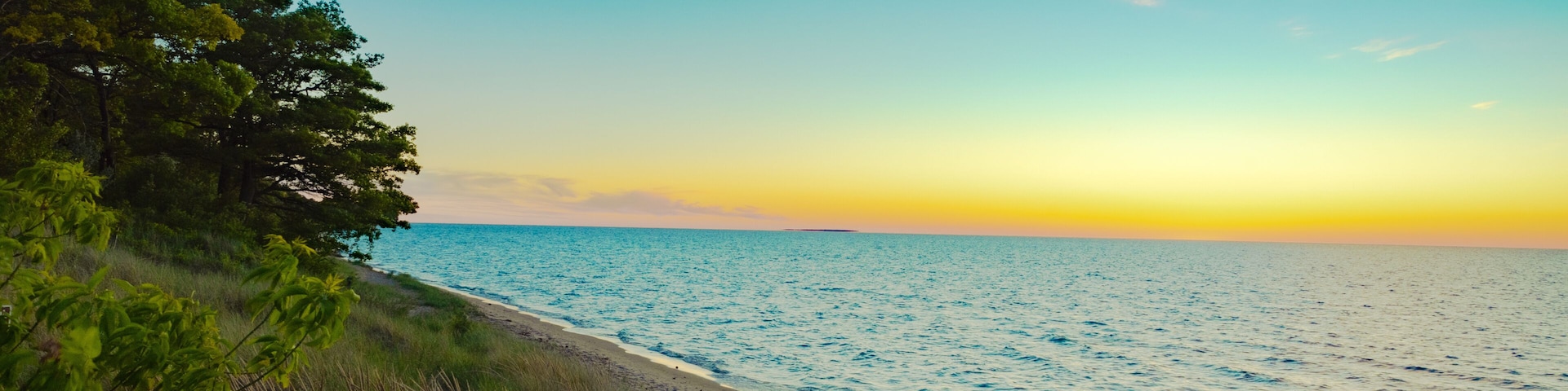 sunset in sleepers state park Caseville MI