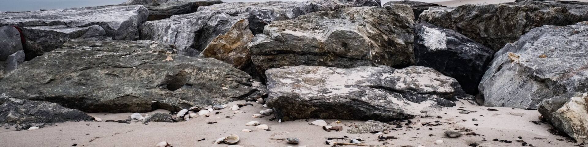 Plenty of coast line along south shore of Long Island. This is Point Lookout Beach.