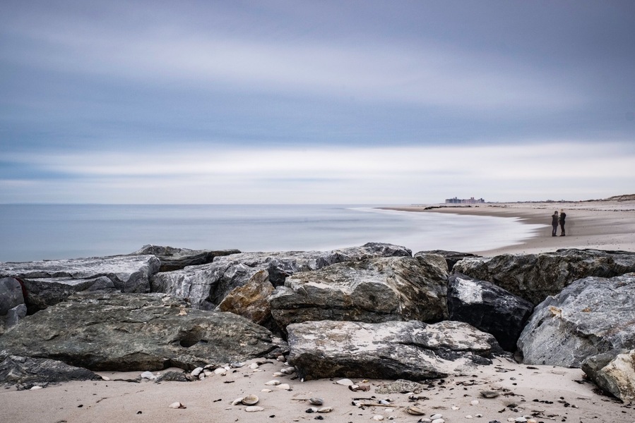 Plenty of coast line along south shore of Long Island. This is Point Lookout Beach.