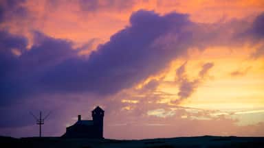Race Point Beach featuring a sunset