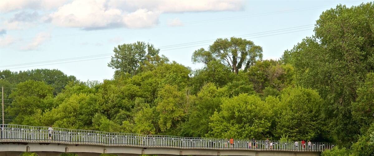 Grays Lake featuring a bridge and a river or creek