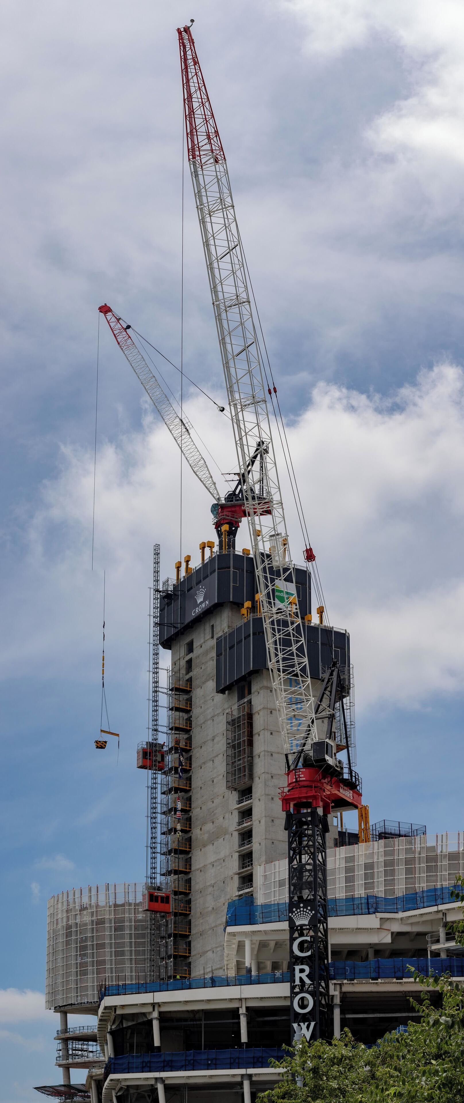 Crown Casino under construction