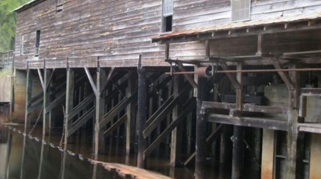 Old covered bridge/sawmill at George L Smith State Park.