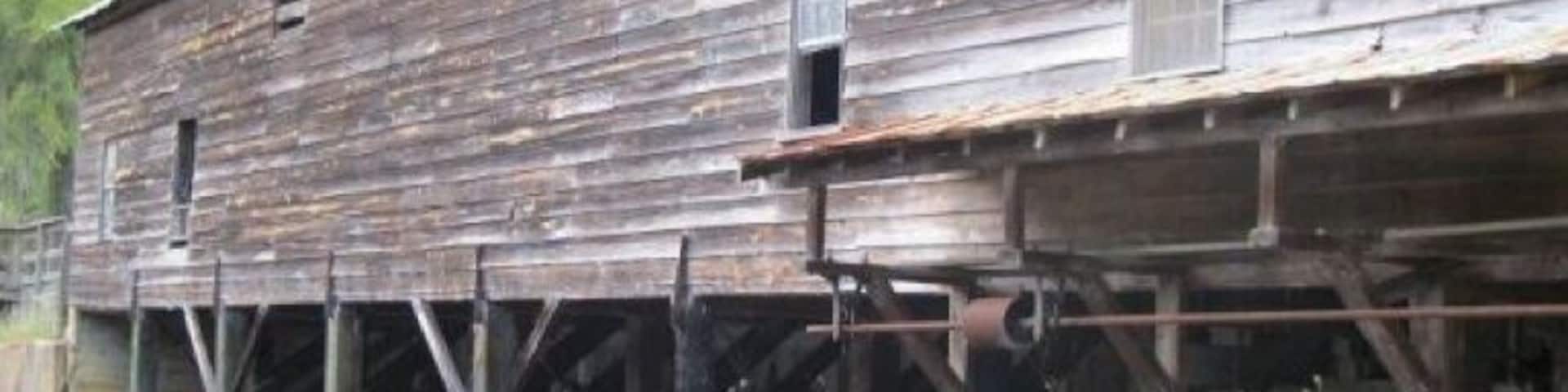 Old covered bridge/sawmill at George L Smith State Park.