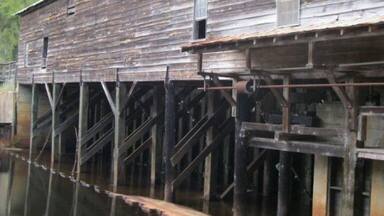 Old covered bridge/sawmill at George L Smith State Park.
