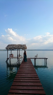 A beautiful place close to the popular tourist destination Flores.
There's not much more to do than to enjoy the calm and beautiful lake.