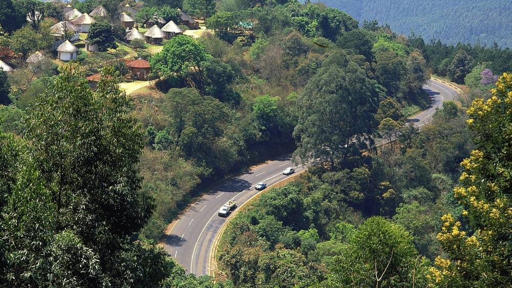 Magoebaskloof das einen Landschaften und Umherreisen