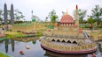 LEGOLAND® Malaysia featuring rides and a pond