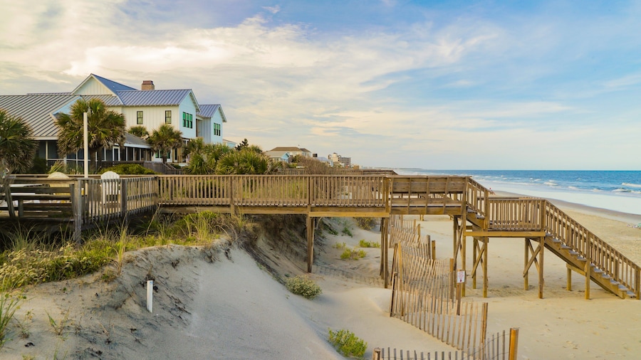 Litchfield Beach showing general coastal views, a sandy beach and a coastal town