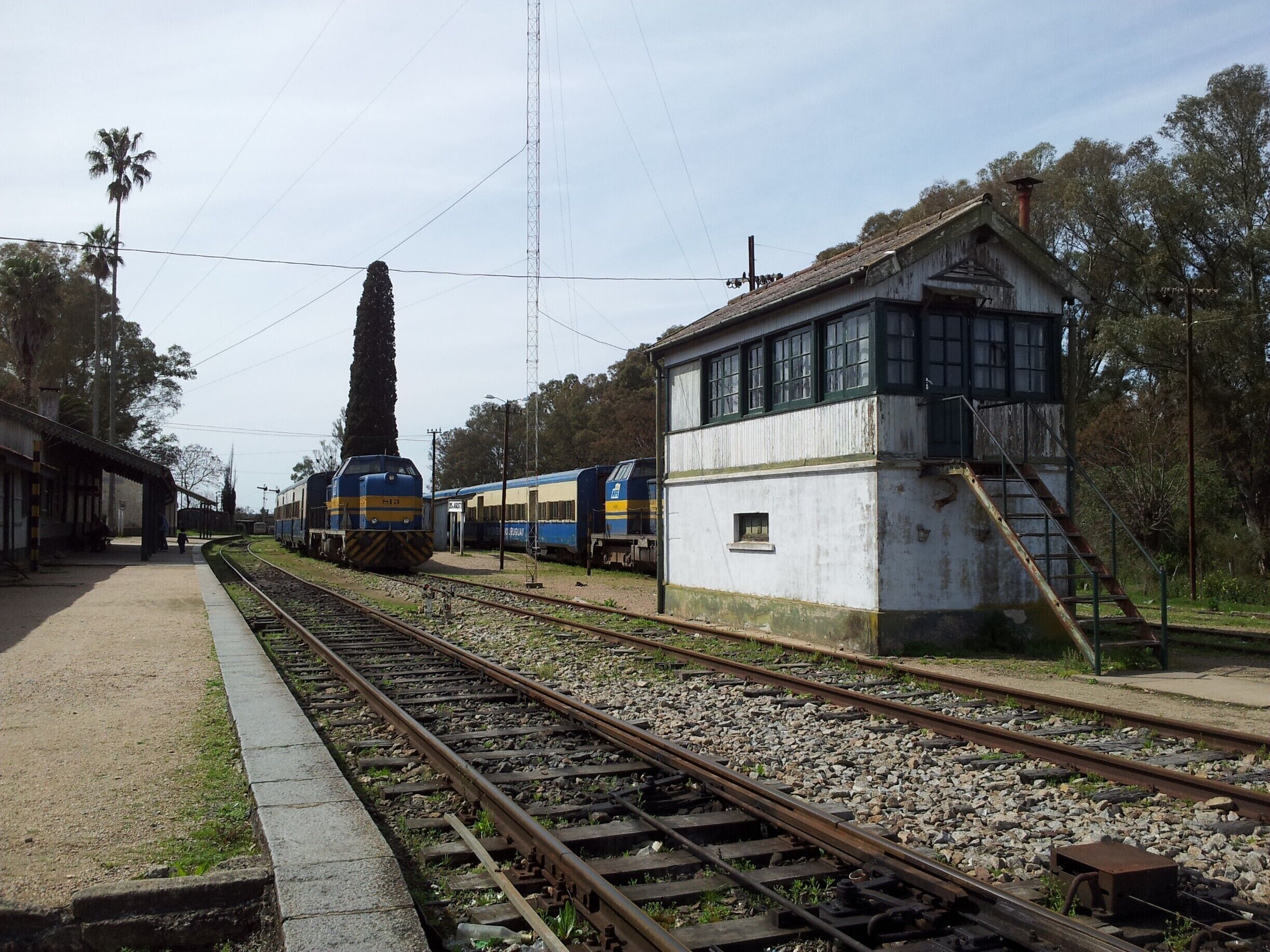 A view of the train station