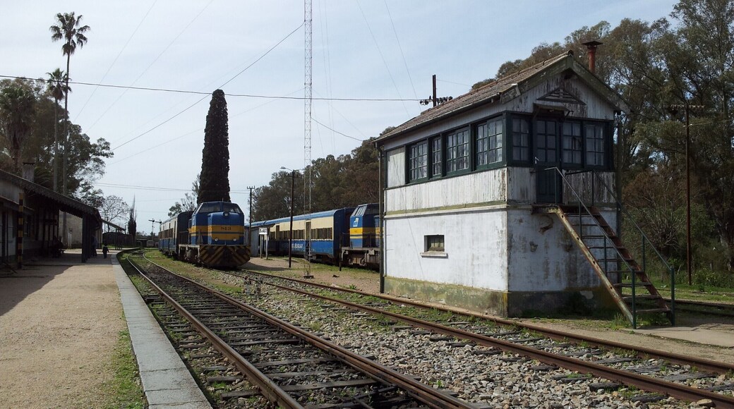 A view of the train station