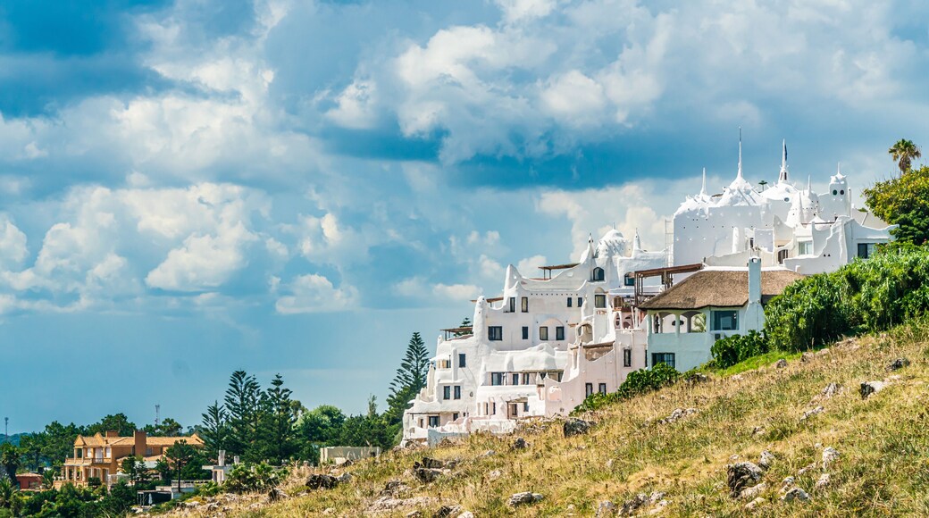 The famous Casapueblo, the Whitewashed cement and stucco buildings near the town of Punta Del Este, Uruguay, January 28th 2019