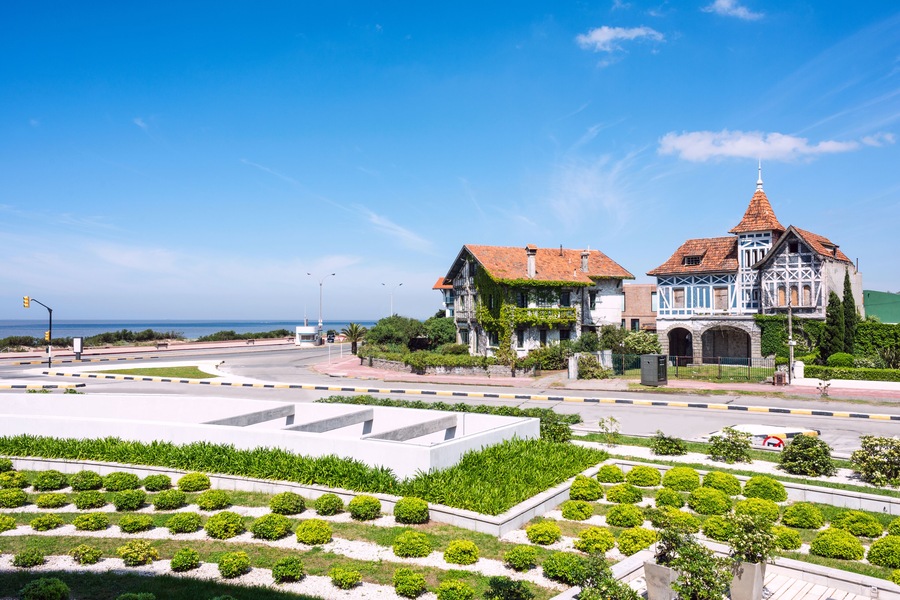 Coastal avenue of Montevideo named Rambla ore Avenida Alfredo Arocena in the Carrasco neighbourhood, Uruguay; Shutterstock ID 222595591