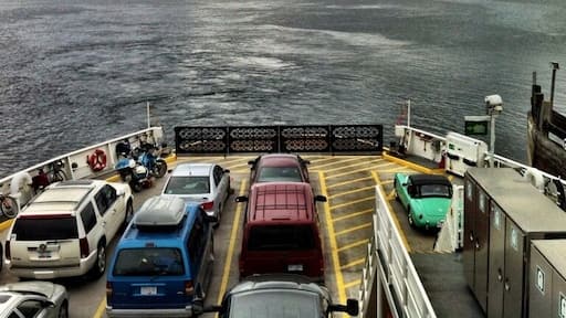 On the ferry from Salt Spring to Crofton.