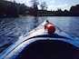 Early morning Kayaking on Oxtongue Lake in the Algonquin Highlands.