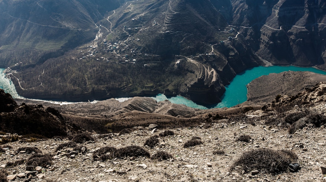 Sulak canyon. Chirkeyskaya HPP.Nature Of The Caucasus. Dagestan, Russia.