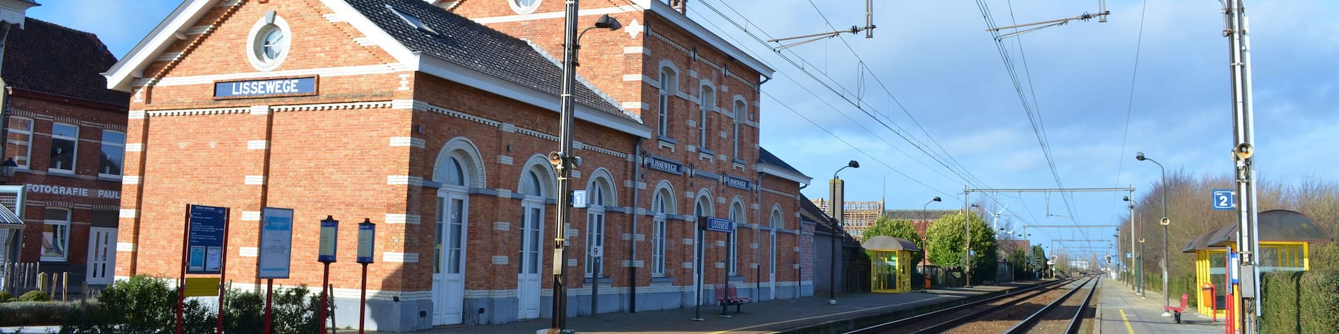 lissewege train station in belgium.