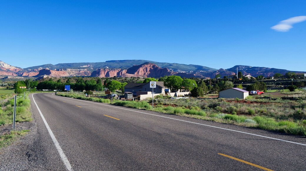 Entering the town of Torrey, Utah