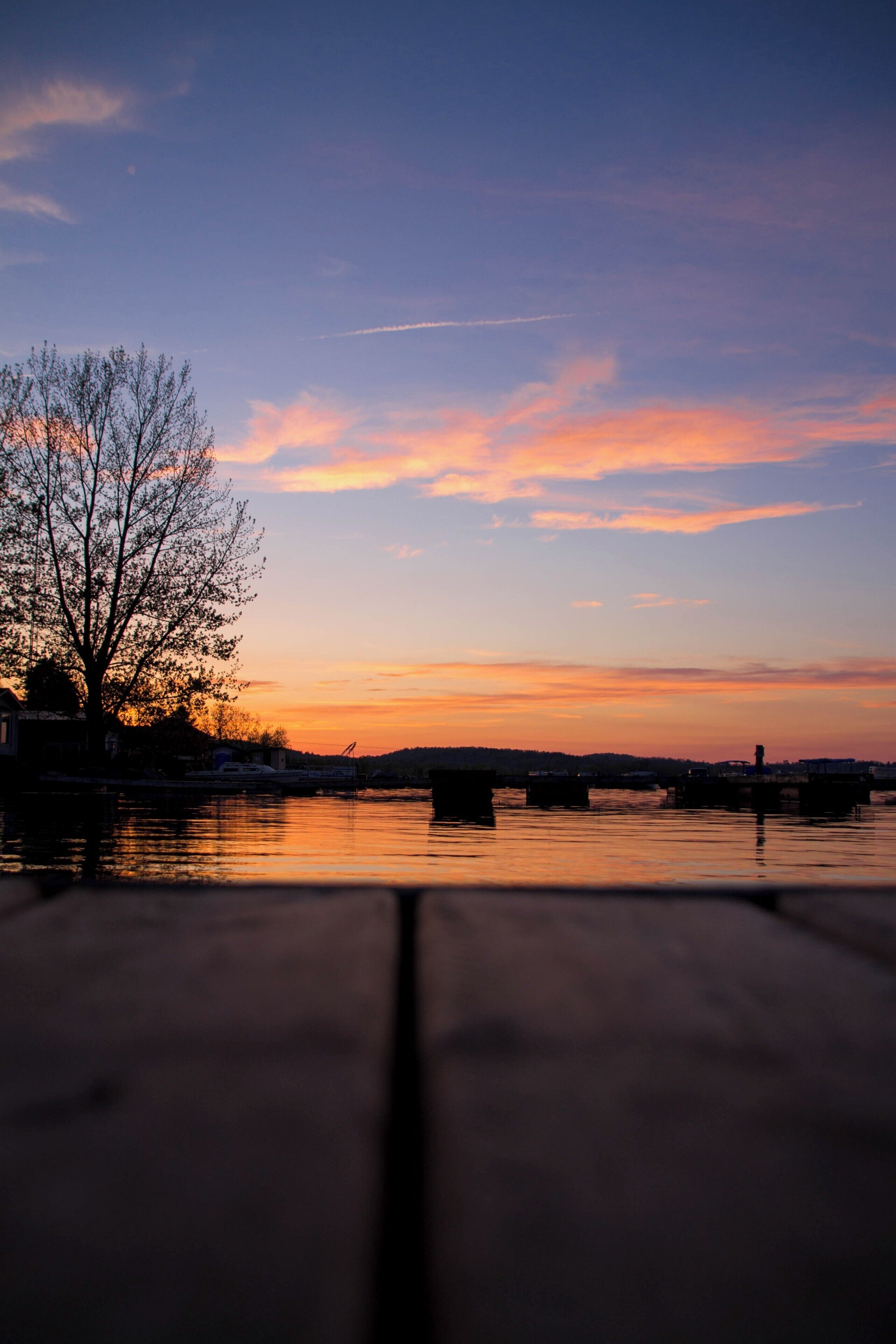On the little dock behind the LCBO, right beside the park.