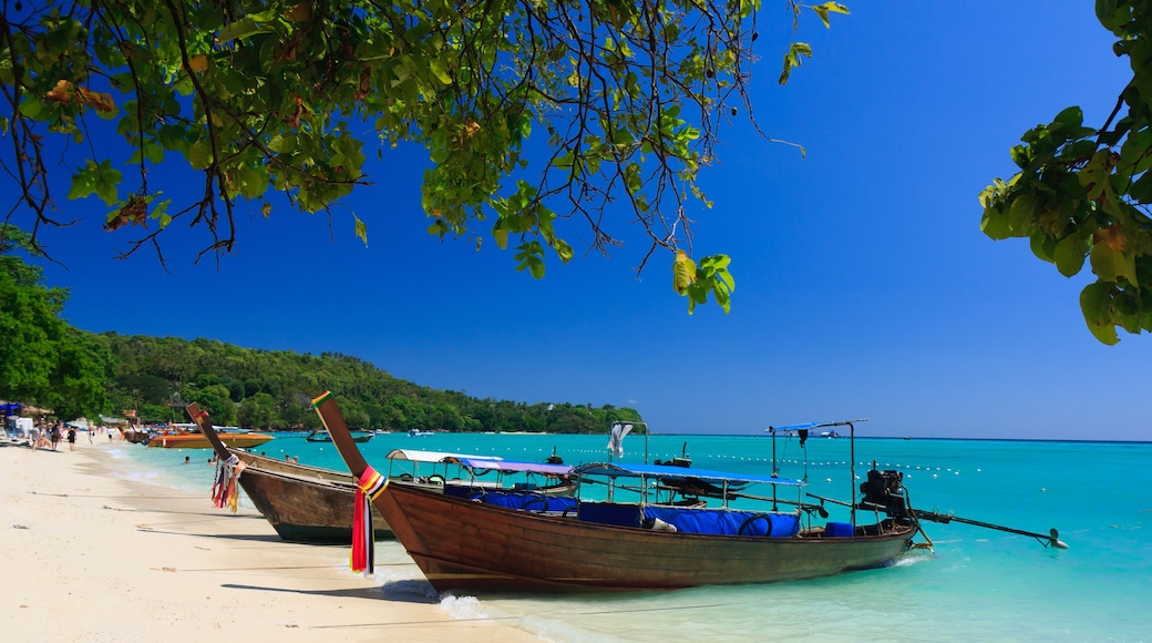 Phi Phi Island - Traditional longtail boat on the east of Tonsai Bay , Thailand; Shutterstock ID 101935984; Purchase Order: SP-2451; Order Number: Image Research - Ko Phi Phi 2020; Client/Licensee: Ho