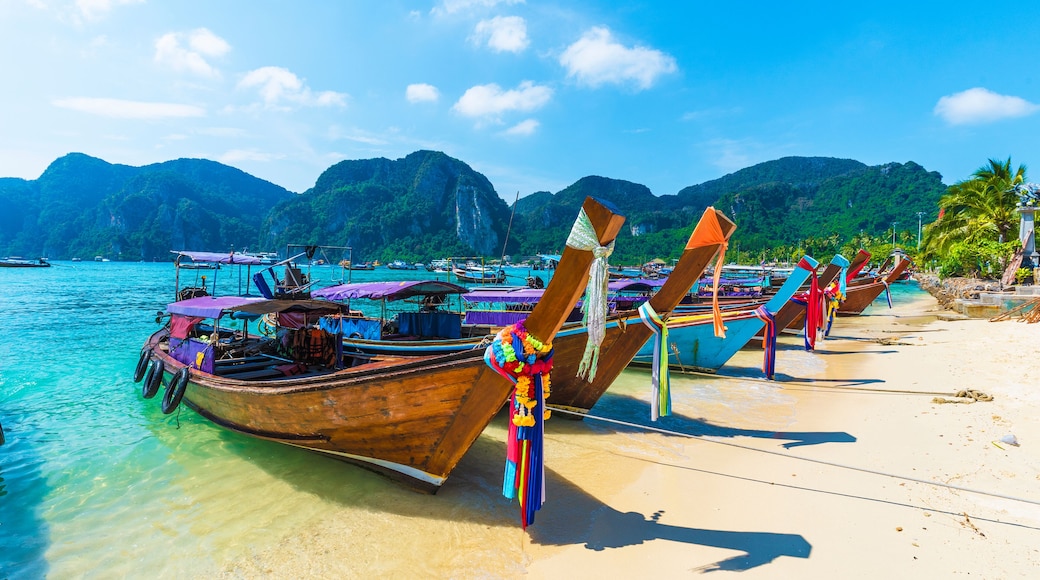 Harbor on Ton Sai Bay, Phi Phi Islands, Andaman Sea, Thailand; Shutterstock ID 1055732948; Purchase Order: -