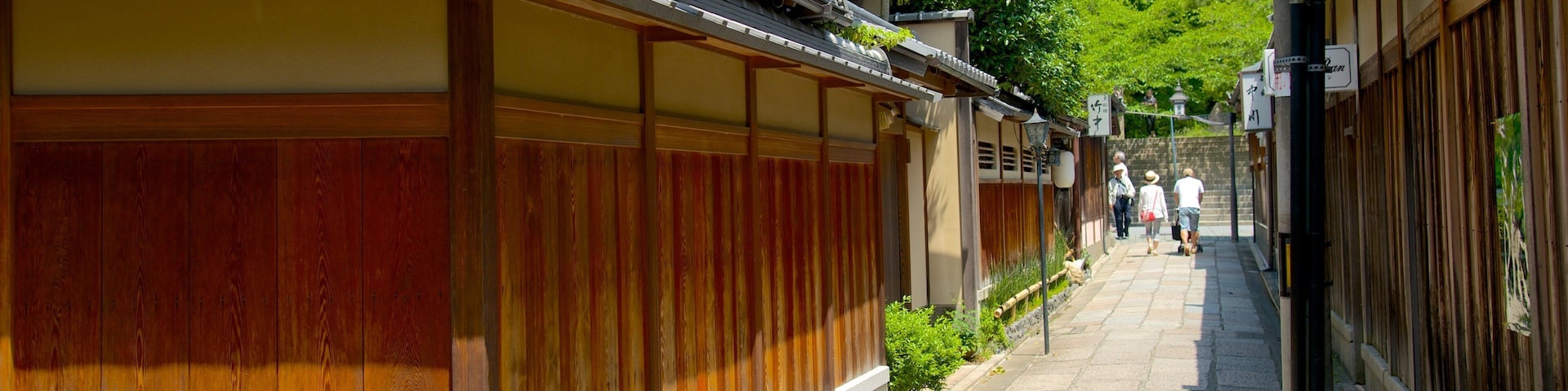 Ishibe Alley que inclui sinalização, arquitetura de patrimônio e uma cidade pequena ou vila